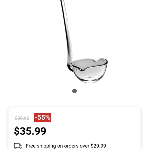 Gorgeous Clear Glass Ladle Vintage. Excellent Condition. - Picture 2 of 11